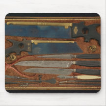 Boîte d'instruments anatomiques tapis de souris