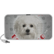 Bolonais blanc haut-parleur mp3