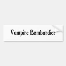 Bombardier van de vampier Sticker Bumperstickers