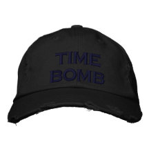 bombe à retardement chapeaux brodés