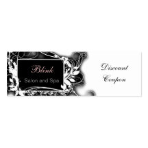 bon chic noir et blanc de remise cartes de visite personnelles