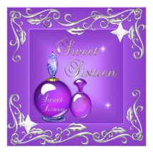 Bonbon 16 bouteille de parfum pourpre de seize ann bristol personnalisé