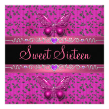 Bonbon 16 seize sauvages pourpres roses pourpres d invitation personnalisable