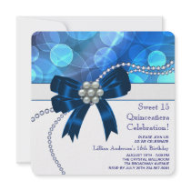 Bonbon bleu turquoise 15 Quinceanera