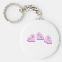 Bonbon, "coeurs de sucrerie " porte-clef