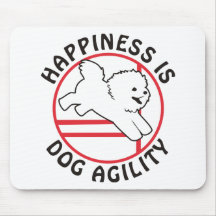 Bonheur d'agilité de Bichon Tapis De Souris