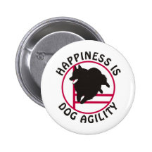 Bonheur d'agilité de Schipperke Pin's