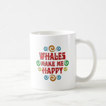 Bonheur de baleine tasse à café
