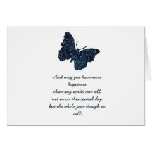 BONHEUR ET PAPILLON CARTES DE VŒUX