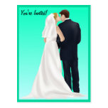 BONHEUR NUPTIALE - turquoise Carte Postale