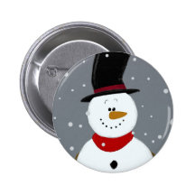 Bonhomme de neige - argent pin's