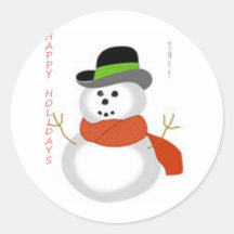 Bonhomme de neige autocollants