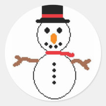 bonhomme de neige autocollants