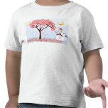 Bonhomme de neige avec l'arbre de Candycane T-shirts