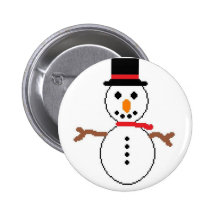 bonhomme de neige badge