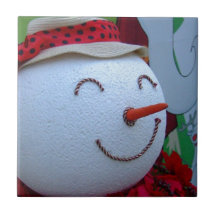 Bonhomme de neige carreau