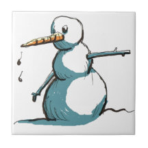 bonhomme de neige carreau