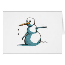 bonhomme de neige cartes de vœux