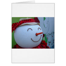 Bonhomme de neige cartes de vœux