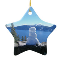 Bonhomme de neige de lac crater