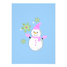 Bonhomme de neige et écran de flocons de neige pet bristols