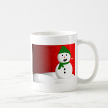 Bonhomme de neige parlant tasse