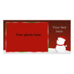 Bonhomme de neige Photocard Photocarte Personnalisée