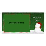 Bonhomme de neige Photocard Cartes De Vœux Avec Photo