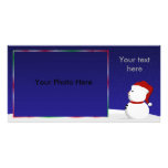 Bonhomme de neige Photocard Cartes Avec Photo