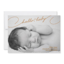 Bonjour bébé - annonce nouveau-née de naissance faire-part personnalisé
