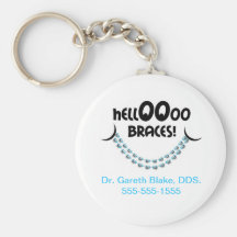 Bonjour coutume patiente de cadeau d'orthodontiste porte-clef