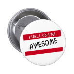 Bonjour Im impressionnant badges publicitaires