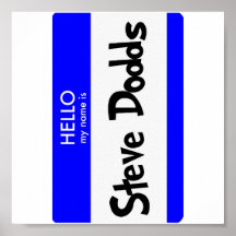 Bonjour mon nom est affiche de Steve Dodds