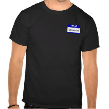 Bonjour mon nom est Braedon (bleu) T-shirts