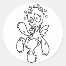 bonkazline ronde sticker