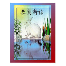 Bonne année/Chinois Carte Postale
