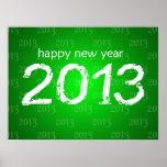 Bonne année verte posters