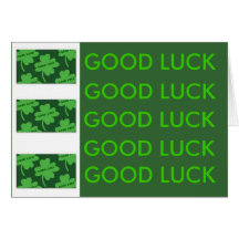 Bonne chance carte