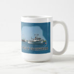 Bonnes Fêtes - bateaux de port de Chatham Mugs À Café