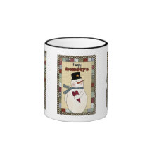 Bonnes fêtes bonhomme de neige de Noël Mugs