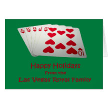 Bonnes fêtes/carte famille royale de Las Vegas