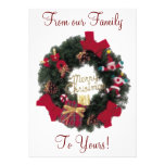 Bonnes fêtes guirlande de fête Invi de Joyeux Noël Invitations