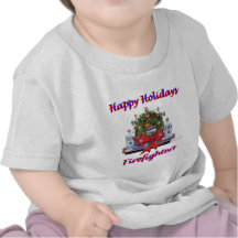 Bonnes fêtes sapeurs-pompiers t-shirts
