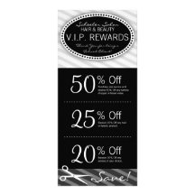 Bons noirs et gris de salon double carte personnalisée