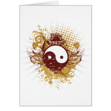 Bord urbain Yin Yang Carte De Vœux