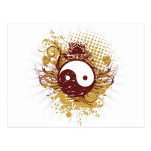 Bord urbain Yin Yang Carte Postale