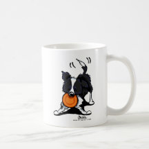 Border collie bij Spel Koffie Beker