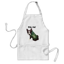 Boston Terrier :  Mordez-moi ! Tablier