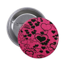 Botton Coeurs Badge Avec Épingle