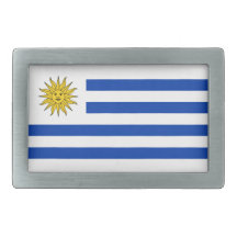 Boucle de ceinture de drapeau de l'Uruguay